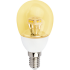 Лампа сд G45 4,2W 220V E14 золотистый прозр. пирамида шар 90х45 Ecola Globe СПЕЦЦЕНА