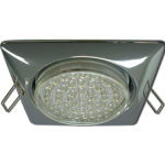 Светильник GX53 H4 Square квадратный без рефл. хром 107x41 (к+) Ecola