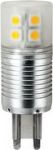 Лампа сд G9 4,1W 220V 6400K (алюм. радиатор) 65x23 Ecola Corn Mini