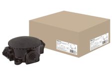 Коробка КЭМ 1-10-4Б D78 мм IP44 открытой проводки 4-х рожковая (карболит)