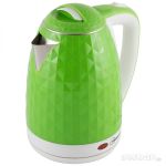 Чайник Homestar HS-1015 (1,8 л) зелено-белый, двойной корпус