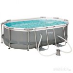 Бассейн овальный каркасный Power Steel с ф.-насосом 300*200*84 см, 3668 л, Bestway 56617
