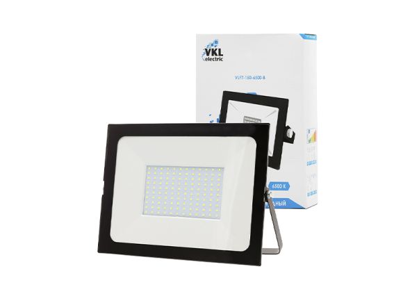 Прожектор светодиодный 150W 6500K IP65 13500ЛМ черный SMD VLF7-150-6500-B VKL