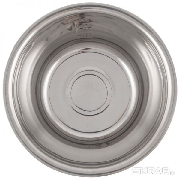 Миска Bowl-Roll-20, объем 1500 мл, из нерж стали, зеркальная полировка, диа 20 см
