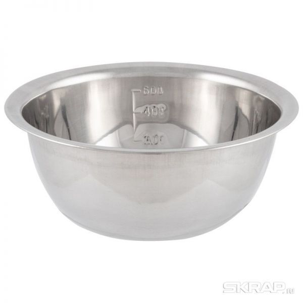 Миска Bowl-Roll-16, объем 800 мл, из нерж стали, зеркальная полировка, диа 16 см