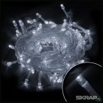 Электрогирлянда LED100-8-W (100 светодиодных ламп, длина 8м, зеленый, 8режимов, белый)