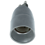 Переходник с цоколя G9 на E14 серебряный Ecola base