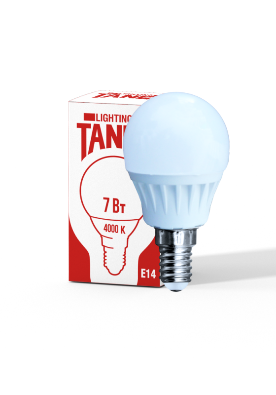 Лампа сд G45 7,0W 220V 4000К E14 шар Tango