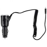 Автомобильное зарядное устройство Energy ET-18A с кабелем micro-USB, цвет - чёрный