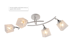 Люстра Schaffner 4xE27/60W (78 36 25) Lapicero 3555-4 WH+CR