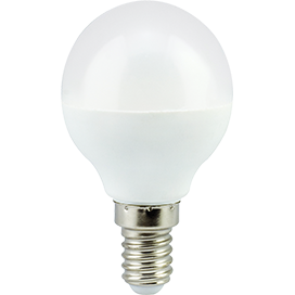 Лампа сд G45 7,0W 220V 2700K E14 шар (композит) 82x45 (1 из ч/б уп. по 4) Ecola Light Globe