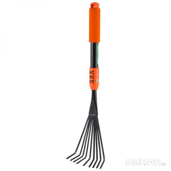 Грабельки веерные малые PARK HG3550-L (9-зуб., поролоновая ручка)