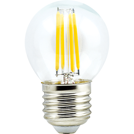 Лампа сд G45 5,0W 220V 2700K E27 FIL шар 68x45 Ecola Globe