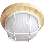 Светильник GX53 LED НБО-03-60-012 УХЛ4 круг наклад. IP65 дерево клен 1*GX53 мат.с решет 220х84Ecola