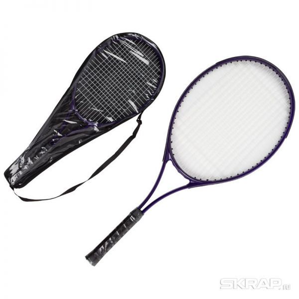 Ракетка для игры в теннис TR-02 (1 шт в чехле), Алюминий, 67,5*26,5 см