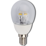 Лампа сд G45 4,2W 220V 2700К E14 прозр. пирамида шар 90х45 Ecola Globe