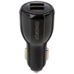 Автомобильное зарядное устройство Energy ET-16A, 2 USB, Q3.0, цвет - чёрный