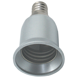 Переходник E14-E27, серебряный Ecola base (SQ0335-1001)