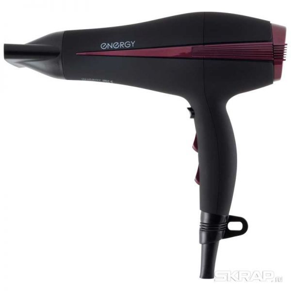 Фен ENERGY EN-872 (1800-2200Вт) Soft Touch