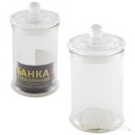 Стеклянная банка для сыпучих продуктов с крышкой BANCA, объем: 0.4 л