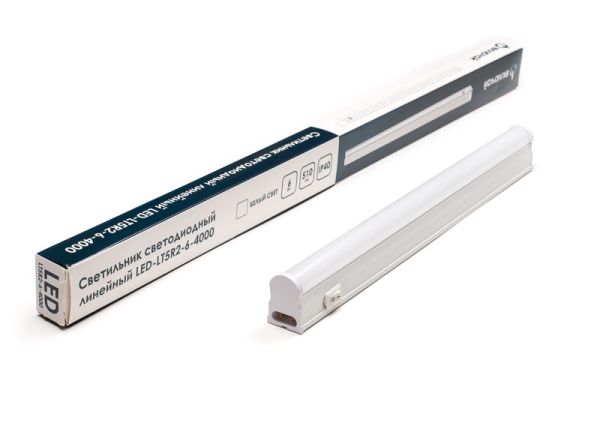 Светильник LED ДПО LT5R2-6-4000 4000K 510Лм IP44 белый 287*23*22 VKL