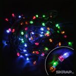 Электрогирлянда LED100-5-MC (100 светодиодных ламп, длина 5м, зеленый, 8режимов, многоцвет)