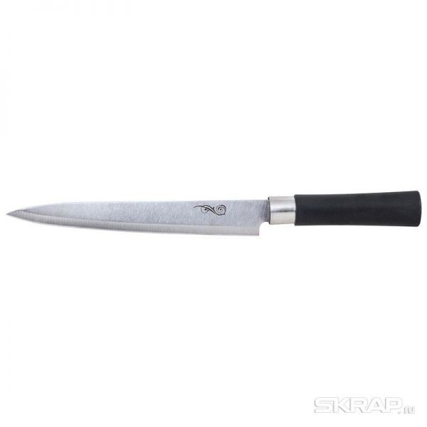 Нож с пластиковой рукояткой MAL-02P разделочный, 20 см