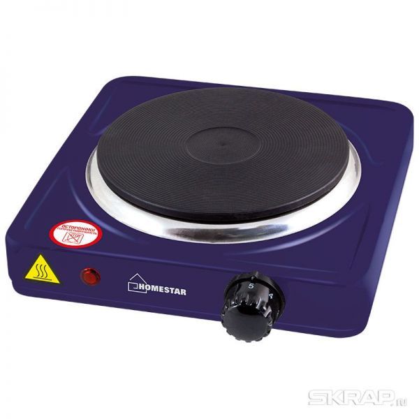 Электроплитка HOMESTAR HS-1102, чугун, серия сапфир