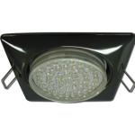 Светильник GX53 H4 Square квадратный без рефл. черный хром 107x41 (к+) Ecola