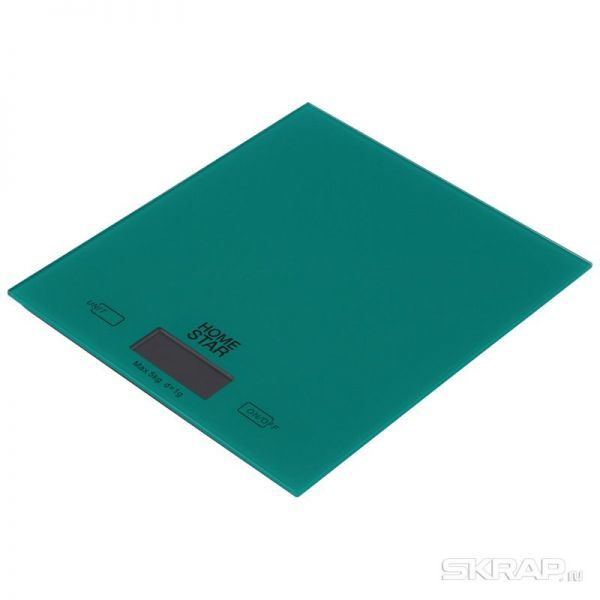 Весы кухонные электронные HOMESTAR HS-3006, 5 кг, цвет зеленый