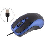Мышь проводная оптическая Energy EK-002 , Soft Touch, цвет - чёрно/синий