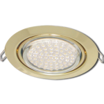 Светильник GX53 FT9073 встраиваемый поворотный золото 40x120 Ecola