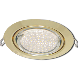 Светильник GX53 FT9073 встраиваемый поворотный золото 40x120 Ecola