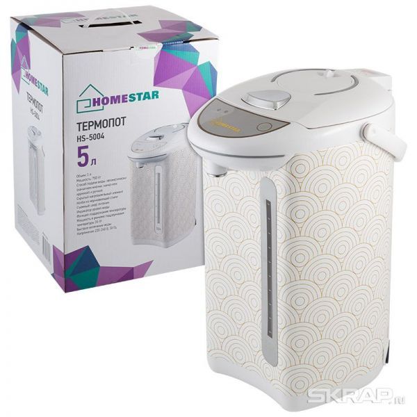 Термопот Homestar HS-5004 (5л, 750вт) помпа+ насос