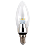 Лампа сд C37 3,3W 220V 4000K E14 проз.свеча искр.трилистник (металл.рад) 111х35 Ecola candle Premium