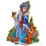 Наклейка "Красавица снегурочка" S
