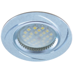 Светильник MR16 DL3181 GU5.3 встр. литой матовый хром/алюм вихрь 23x78 (кd74) Ecola