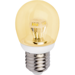 Лампа сд G45 4,2W 220V E27 золотистый прозр. пирамида шар 84х45 Ecola Globe