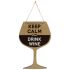 Табличка декор. Keep Calm and drink Wine ИТ-037 Волшебная страна
