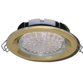 Светильник GX53 FT3225 встраив. глубокий легкий золото 27x109 Ecola