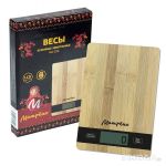 Весы кухонные электронные МАТРЁНА МА-039 бамбук