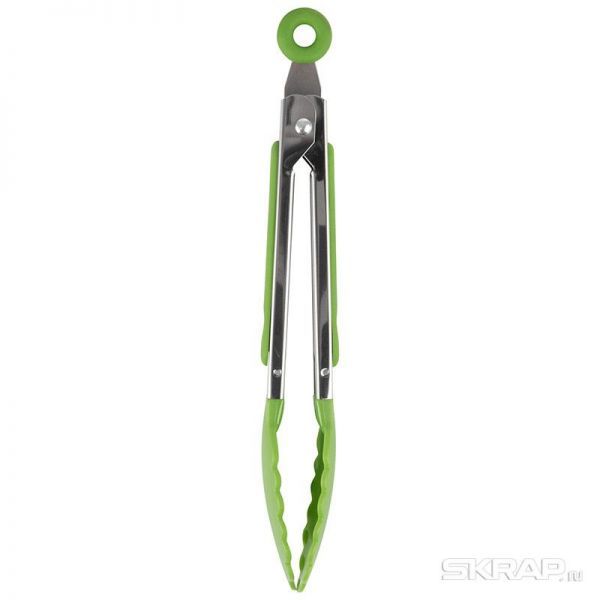 Щипцы кухонные Tongs-04 (нейлон, нерж.сталь), 17,5 см