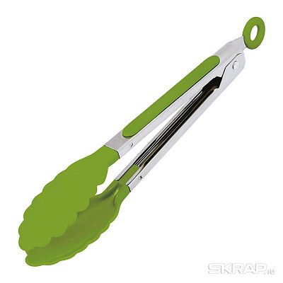 Щипцы кухонные Tongs-04 (нейлон, нерж.сталь), 17,5 см