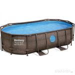 Бассейн овальный с набором 427х250х100 см Power Steel Swim Vista Series II Bestway 56714