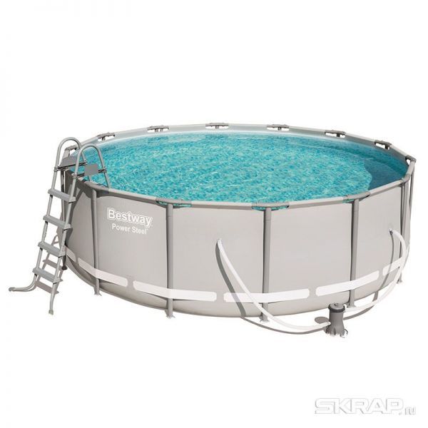 Бассейн с набором 427*122 см Bestway 56444 Power Steel