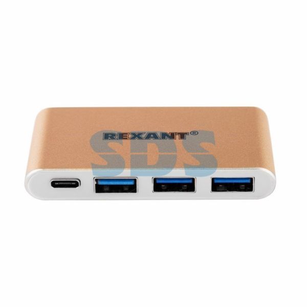 Разветвитель USB 3.1 Type-C на 4 порта (Type-C/3.0/2.0X2) REXANT СПЕЦЦЕНА
