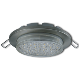 Светильник GX53 H6 металл. встраиваемый плоский сатин-хром 101x16 Ecola Light