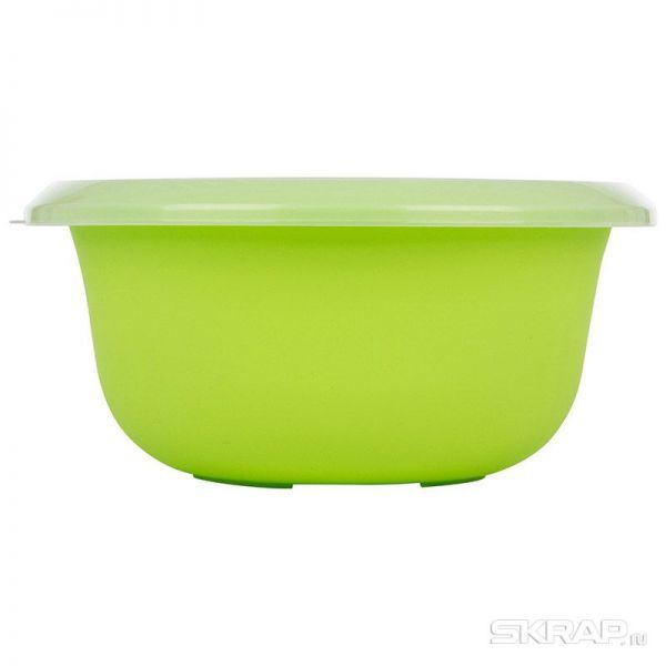 Миска кухонная с крышкой 2,75л оливковая