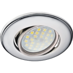 Светильник MR16 DH03 GU5.3 встр. поворотный выпуклый хром 25x88 (кd74) Ecola