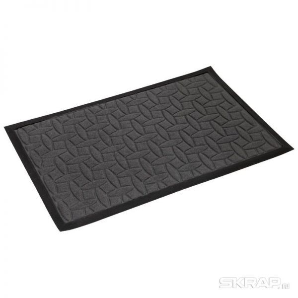 Придверный коврик Листья, 40*60 см, полиэстер, с подложкой из ПВХ